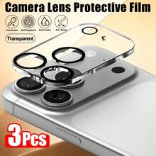 CASECOPS 适用于 17 Pro Max 和 17 Pro 的 3 片原装彩色金属相机镜头保护膜，5 种颜色可选。采用 AR+AF 高品质 9H 硬度钢化玻璃制成，防油、防刮、防指纹、防尘，全覆盖，安装无气泡、无灰尘，为智能手机摄像头提供全方位保护。更多颜色可选，时尚设计，耐用保护壳，适合智能手机用户和摄影爱好者，是生日、送给家人和朋友的理想礼物。 - 3件 - 查看 11
