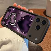 Heart-shaped pattern For  Moto E40 32 30 22 13 DGE60 50 PRO G85 84 75 55 54 53 45 35 34   32 30 24 23 22 20 15 14 13 10 FUSION Vivo Y100 78 78M 78T1 77T 36 30 E PR0   LITE 28E 28 27 S 27 18 17 11 Thickened Shockproof, Premium Silicone, Trendy   Creative Soft Shell - Patrón en forma de corazón - Borgoña IJXEEY - Ver 7
