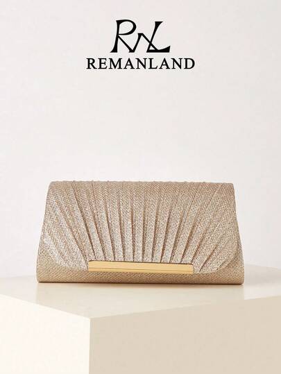 REMANLAND Lightweight, Business Casual Rhinestone Decor Bucket Bag Mini Drawstring Design, Clear Bag Faux Pearl Bag Evening Bag, Dinner Bag Glamorous, Elegant, Exquisite, Quiet Luxury Rhinestone For Party Girl, Woman, Bride Perfect For Party, Dinner/Banquet Christmas Party Dress