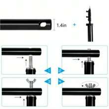 Adjustable Photography Background Support Stand Photo Backdrop Crossbar Kit 2*3m - Black - View 2