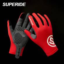 SUPEIRDE Unisex Full Finger Road Cycling Gloves, Breathable Gel Padded Shock-Absorbing Mountain Bike Gloves - Multicolor - View 4