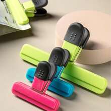 1pc/Large/Small Kitchen Food Clip, Food Bag Clip - Suitable For Snacks, Coffee Etc. Strong Sealing Clip, Multi-Color Options, Kitchen Storage Essential, Small Size For Chip Bags, Bookmark Clip - Bookmark, Loose-Leaf Clip, Reading Accessory Clip, Magnetic Clip, Refrigerator Magnet Clip, Food Clip, A4 Loose-Leaf Clip, Convenient For Fixing Documents, Colorful Clips, Multi-Function Wide Mouth Bag Clip, And Memo Clip For Organizing Documents At Home Or Office - T-shaped Sealing Clip - View 3