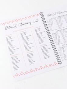 ADHD Cleaning Spiral Planner | Structured Cleaning Schedule & Habit Tracker For Home Organization - A - View 6