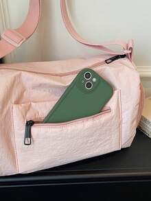 极简主义单肩包 | 都市美学的极简诠释，适用于各种场景 *双侧拉链口袋*可调节多功能肩带 一套装备，助您解锁日常生活的绝对视觉主导权 - 彩色 - 查看 10