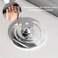 3件/5件装马桶按压器创意云朵形水箱按钮辅助长款美甲专用冲水开关浴室马桶 - A - 查看 5