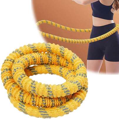 Waist Exercise Circle Waist Belt, Waist Trainer For Abdominal Slimming, Fat Burning And Weight Loss, Soft Body Shaping Circular Ring, Portable Foldable Waist Shaping Elastic Spring Circular Ring For Aerobic Exercise