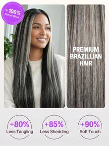 MEGALOOK Peluca larga rizada con efecto ombré y encaje frontal de moda - S1/613 - Ver 5