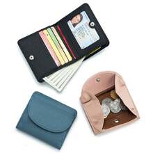 Tarjetero de cuero genuino RFID para mujer, tarjetero para tarjetas de crédito, monedero de piel de vaca, bolso de mano de lujo, billeteras de bolsillo delgadas 1KNK - Verde - Ver 5