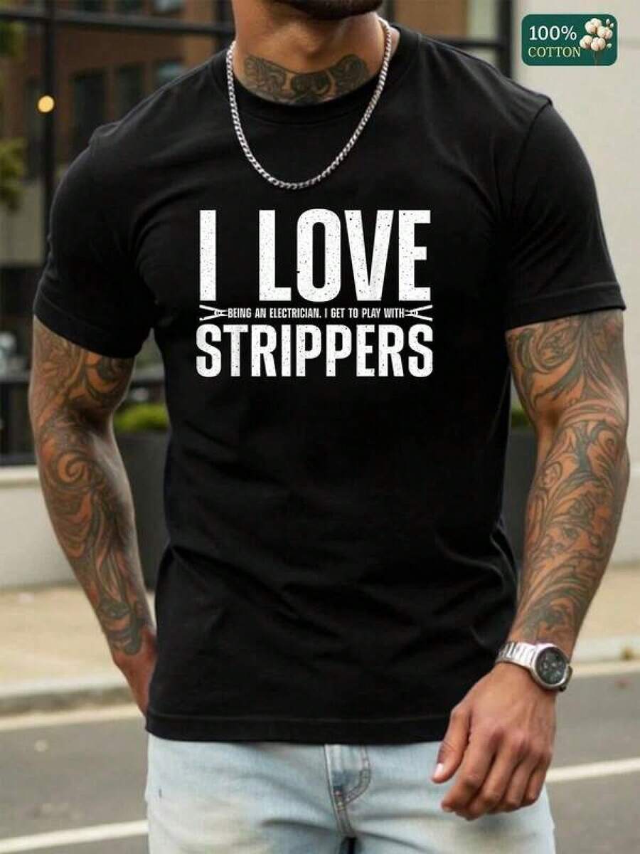 Men T-Shirts - Black - View 1