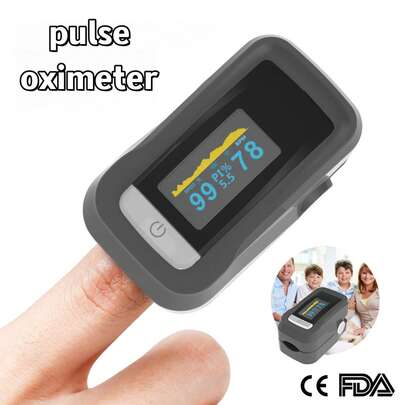 Fingertip Pulse Oximeter, Suitable For Home And Medical Use, Monitors Blood Oxygen Saturation, Pulse And Heart Rate For Elderly And Adults