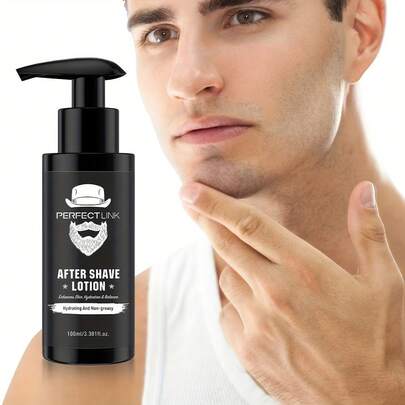 100毫升须后润肤膏，不油腻、不粘腻，吸收迅速，有助于恢复干燥、紧绷的肌肤，使肌肤看起来和感觉起来更加滋润健康。