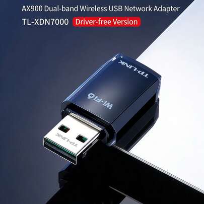 tp-link 無線網路卡TL-XDN7000免磁碟版 高效能WiFi6網路卡 適用於Win Mac Linux多平台 5GHz與2.4GHz雙頻段 支援AP模式 黑色