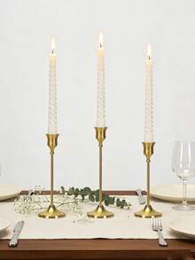 Bougeoir en laiton de forme conique, décoration de cheminée, décoration de table, bougeoir pour bougie pilier, cadeau de mariage, cadeau d'anniversaire, cadeau de remise des diplômes - Multicolore - Voir 5