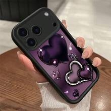 Patrón en forma de corazón - Negro IJXEEY