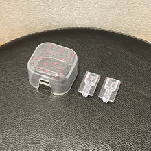3个粉色花卉图案英规插头透明充电保护壳，兼容 18W/20W，保护壳，礼品 - 彩色 - 查看 5