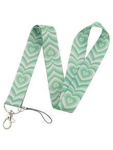 1条可爱心形图案挂绳，适用于医生、护士、学生、教师证件套，可作为礼物或日常使用。 - 彩色 - 查看 14