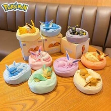 pokemon Pokémon Blind Boxes,Pokémon Series Figurines & Display Pieces,Pokémon Sleeping Poses Blind Box Series,Pokémon Plushies & Collector's Grade Figurines,Pokémon Series Eevee Family Sleeping Poses Display Blind Boxes 3D Figurines & Desktop Collectibles Pokémon Characters,(Randomly Packaged) - Multicolor - View 5