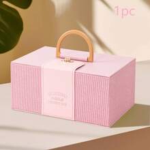 1 Peça Caixa de Presente de Luxo Elegante e Leve, Presente de Casamento Romântico, Caixa de Armazenamento de Cosméticos, Caixa de Papel Artesanal, Sacola de Presente Retangular, Sacola para Buquê e Flores Frescas, Caixa para Arranjo de Flores, Sacola de Presente de Flores Frescas para Segurar, Adequada para Floristas, Casamentos, Dia das Mães, Presentes Comemorativos e Outras Ocasiões. - Multicolorido - Visão 5
