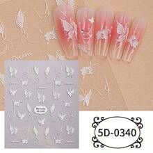 Zhengxiang Dopamine Bow Nail Stickers, 5D Embossed Minimalist Versatile Cherry Cartoon Nail Art Decals - Nail Art Posts - View 8