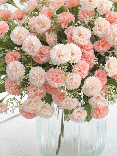 1 pieza 20 tallos de flores de hortensias artificiales, decoración de flores de plástico vibrantes para el hogar, hotel, regalo, cumpleaños, día del maestro, graduación, oficina, fiesta de boda, uso en interiores y exteriores, regalo perfecto