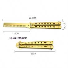 Nuevo modelo 2026 - Peine mariposa Valorant Nightblade - Balisong sin filo - Regalo para amigos, fiestas, cumpleaños, coleccionistas - Multicolor - Ver 11