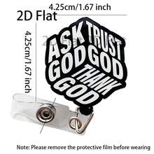 1pc Retractable Badge Holder With Cute Cartoon Design, Suitable For Teachers, Nurses, Hospital ID Cards, Office Lanyards - A - View 4