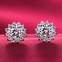 1 Coppia Di Orecchini Alla Moda Boemi In Zirconia Cubica Rotondi Per Donna, Placcati In Argento, Adatti Per Uso Quotidiano, Regalo Di San Valentino, Distribuzione Del Ramadan, Piatti Del Ramadan, Regalo Di Eid Al-Fitr, Omaggio Di Eid Al-Fitr - Girare - Visualizzare 4