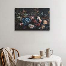 Framed Moody Vintage Flower Printable Wall Art, Dark Floral Still Life Oil Painting, Botanical Antique Art. Ideal Festive Gift Pick! This Stunning Art Piece Elevates Decor Style For Living Room, Kitchen, Bathroom And Any Room In Your House. - Random Print(隨機印花) - 查看 4