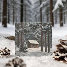 Giấy thủ công chủ đề phong cảnh mùa đông, 24 tờ/hộp, giấy trang trí DIY cổ điển không dính, quà tặng ngày lễ, đồ dùng làm tranh ghép thủ công, văn phòng phẩm sáng tạo cho sổ lưu niệm và trường học. - 4. Băng và tuyết ở vùng núi cao - Xem 7