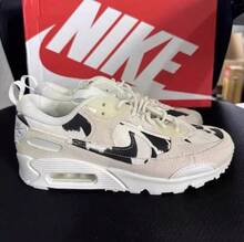 Nike Nuevos Tenis Casuales de Correr Estilo Air Max 90 Futura para Mujer - Caqui - Ver 3