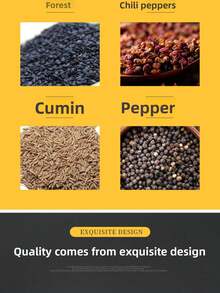 2-In-1 Stainless Steel Salt And Pepper Grinder, Battery-Free - Manual Dual-Use Grinder, Adjustable Coarseness, Ceramic Blades - Essential Kitchen Seasoning Tool - Multicolor - View 6