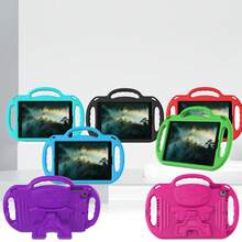 儿童平板电脑软壳，带挂绳支架，防摔保护套，适用于三星Galaxy/Fire平板电脑 - 紫羅蘭色 - 查看 5