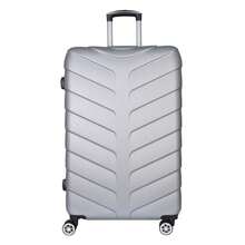 43L 56.5x38x22cm Cabin Suitcase Hard Shell Expandable 360° Spinner Wheels TSA Lock - Silver Grey - View 8