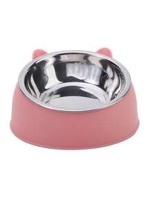 [Dung tích 100ml] Bát ăn cho thú cưng bằng thép không gỉ, bát nghiêng, bát đựng thức ăn cho mèo, giá đỡ nâng cao chống trượt bằng thép không gỉ. - 100ml - Xem 10