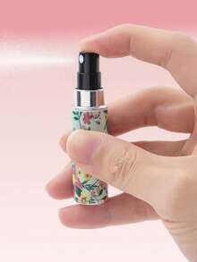 1pc Floral & Butterfly Print Refillable Perfume Bottle, Makeup Bottle With Bottom Filling Tool, Birthday/Holiday Gift, Suitable For Travel, 5ml Travel Essential - Multicolor - View 6