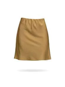 YROOE 时尚女士修身法式设计缎面鱼尾裙 春季 - 褐色 - 查看 6