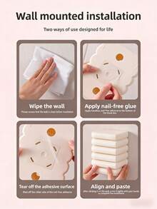 Kotak Tisu Estetik Beige Modern, Kotak Penyimpanan Tisu Multifungsi Berbentuk Roti, Tidak Perlu Pengeboran, Dapat Dipasang di Dinding atau Berdiri Bebas, Kapasitas Penyimpanan Tisu Besar, Cocok untuk Kamar Tidur, Dapur, Kantor, Meja Rias, Hadiah Praktis dan Dekorasi Rumah - MultiWarna - View 5