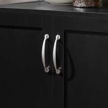 SoBuy FKW22-SCH, Kitchen Trolley Cart Storage Trolley Serving Trolley Kitchen Cabinet With Stainless Steel Worktop - Black - View 11