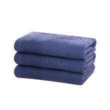 3/4片装华夫格纹洗碗布，柔软吸水厨房清洁蜂窝布 - 34*34cm - 查看 7