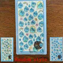 1pc 2026 Hot Japanese Manga Cute And High Beauty Cartoon Periphery, Fun Suspension Stickers Dopamine Girl Heart Cute And Cute Little Water Drop Stickers - Multicolor - View 8