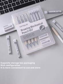 Languo 新款金属自动铅笔套装 - 自动铅笔，绘图铅笔，0.3/0.5/0.7/0.9mm 艺术自动铅笔及笔芯，适用于绘画和书写，附赠礼盒 - 彩色 - 查看 9