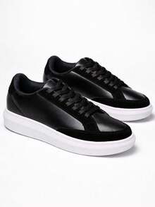 Tênis Sapatênis Masculino Skinner Elegante Para Qualquer Ocasião Confortável e Sofisticado - Preto - Visão 2