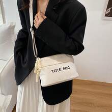 休闲、时尚、甜美风格、百搭简约包包，2026新款，女士斜挎包 - 白色 - 查看 8