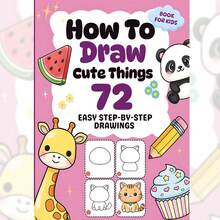 GDTME Cómo dibujar cosas lindas: Libro para colorear para adultos y adolescentes, lindo, simple, audaz, 24 páginas, gran regalo para Pascua, Día de la Madre, Día del Padre, festival de música, temporada de bodas, regreso a la escuela y cumpleaños. Regalos para mamá, K-Pop, escuela, libros para colorear, papelería, regalos de Pascua, decoración de habitaciones, útiles escolares, útiles de oficina, regalos, rellenos de bolsas de fiesta, juguetes, suministros para fiestas de graduación 2026. (Espacio de confort para colorear) - Libro para colorear - Ver 11