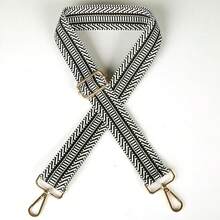 Adjustable Replacement Purse Straps Guitar Shoulder Strap Crossbody Bag Straps For Women's Handbags - Wide 3.8cm - Ladder-black - View 3