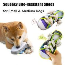 Dog Chew Toy | Fabric/Canvas Knotted Design, With Hanging Loop, Suitable For All Breeds, Teeth Cleaning, With/Without Sound, Polyester Material, No Battery Required, Random Color - Multicolor - View 4