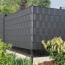 PVC Privacy Screen, Privacy Strips, Privacy Film For Garden Fence With Fixing Clips, Wind Protection - 35m-anthracite Color - View 3