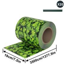 PVC Privacy Screen, Privacy Strips, Privacy Film For Garden Fence With Fixing Clips, Wind Protection - 35m-large Leaf - View 2