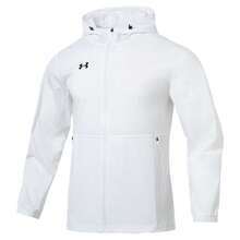 Under Armour Men's Spring New Style Football Sports Training Fitness Casual Windproof Hooded Jacket 21600411-100 - White - View 3