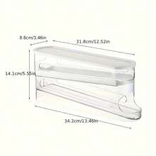 1pc Rolling Egg Storage Box, Double-Layer Automatic Egg Roller, Refrigerator Egg Dispenser, Keeps Eggs Fresh, Suitable For Refrigerators, Cabinets And Storage Compartments, Kitchen Storage And Organization, Egg Storage Rack - 1件裝 - 查看 10